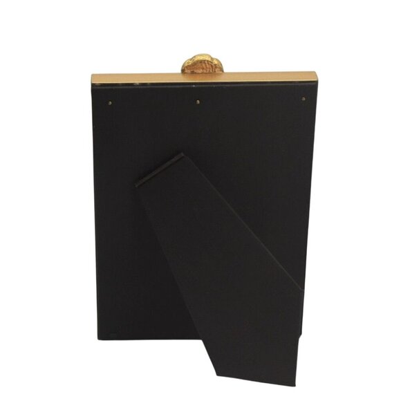 Black and Gold Shell Embellished Picture Frame 4x6 - Picture 2 of 2